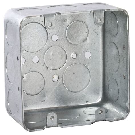 4 x 4 metal box electrical|shallow 4x4 electrical box.